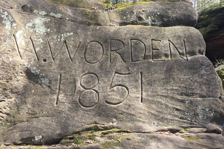 Stuart Noble pays homage to his father in law on Worden's Ledges Loop trail.